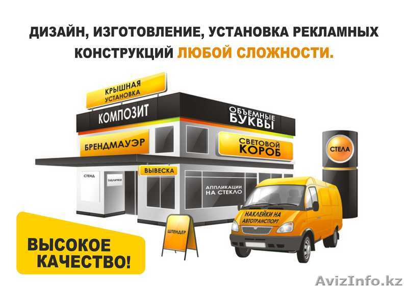 Изготовление и монтаж любых видов рекламы. Качественно и недорого. - Изображение #1, Объявление #1303136
