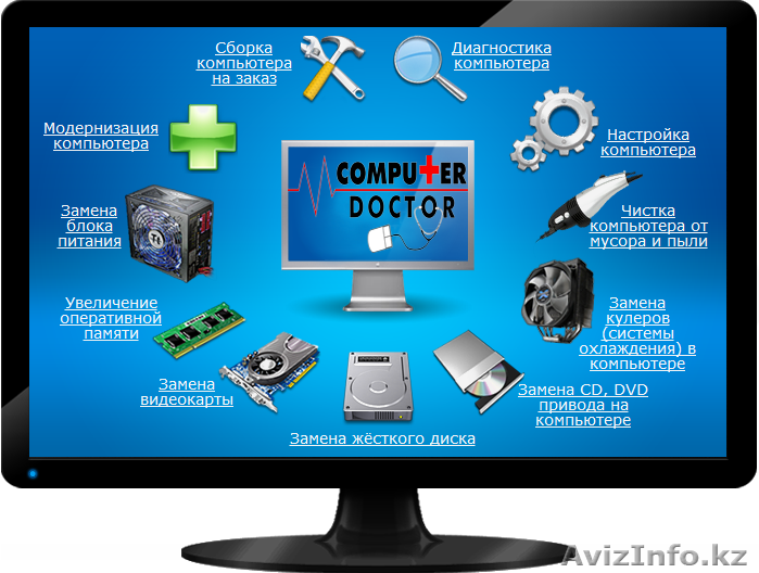 +7 707 358 49 45 РЕМОНТ КОМПЬЮТЕРОВ В ШЫМКЕНТЕ  ВЫЕЗД НА ДОМ И ОФИС! - Изображение #1, Объявление #1528310