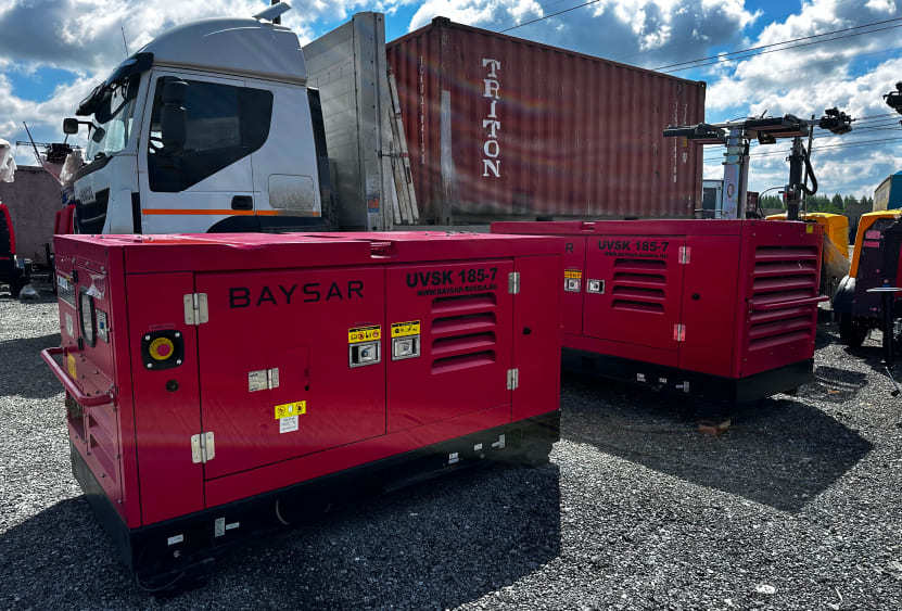 Дизельный компрессор BAYSAR UVSK 185-7 - Изображение #1, Объявление #1731158