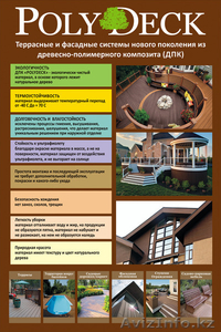 Террасные доски и фасадные панели из древесно-полимерного композита (ДПК)