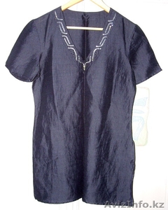 Продается женская летняя туника из тонкого льна темно-синего цвета - Изображение #1, Объявление #1230155
