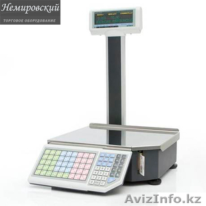 Торговые весы с печатью этикеток в Казахстане штрих принт 4.5