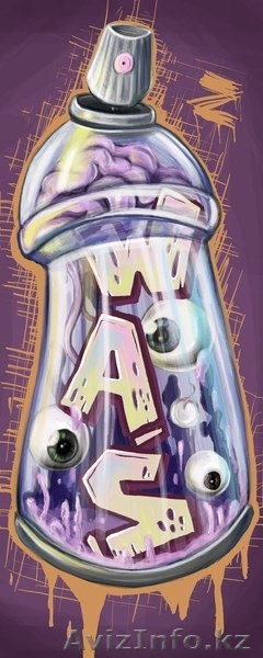 граффити трафареты картины реклама оформление  - Изображение #1, Объявление #1227222