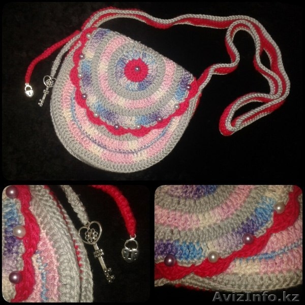 Вязаная сумочка, ручная работа - Изображение #4, Объявление #1294089